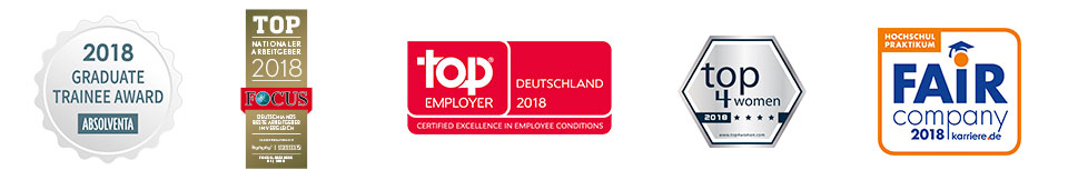 Unsere Auszeichnungen als Arbeitgeber